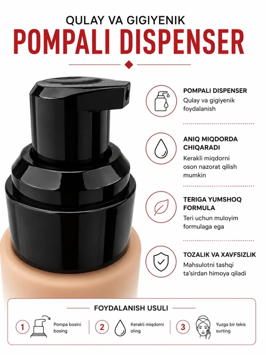 Тональный крем для лица Emelie SPF, стойкий, матовый эффект и ровное покрытие