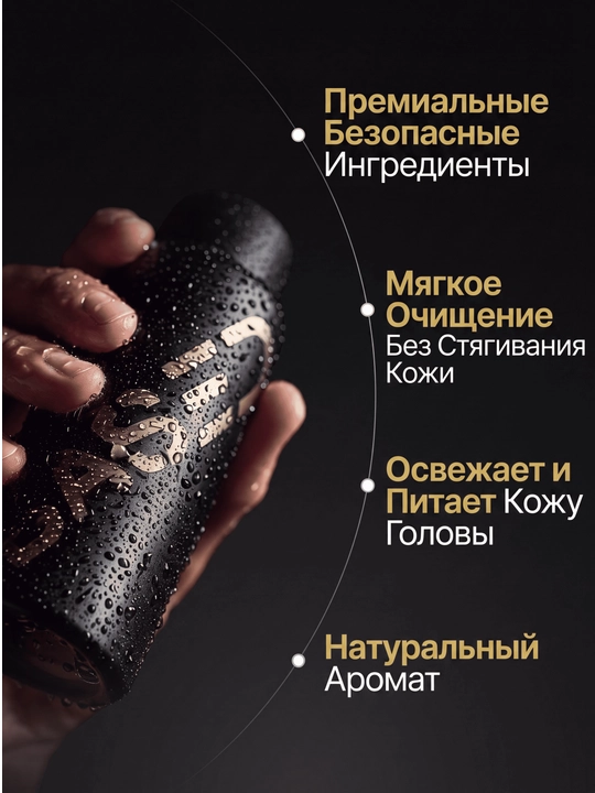 Мужской шампунь BASED, для всех типов волос, 250 мл