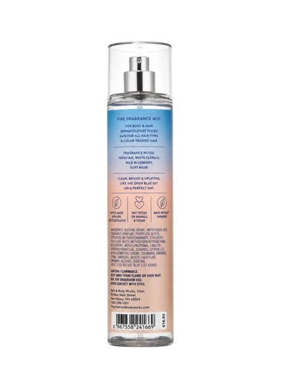 Bath &Body Works tana va soch uchun xushbo'y sprey Poppy/Open Sky/Japanese Cherry Blossom