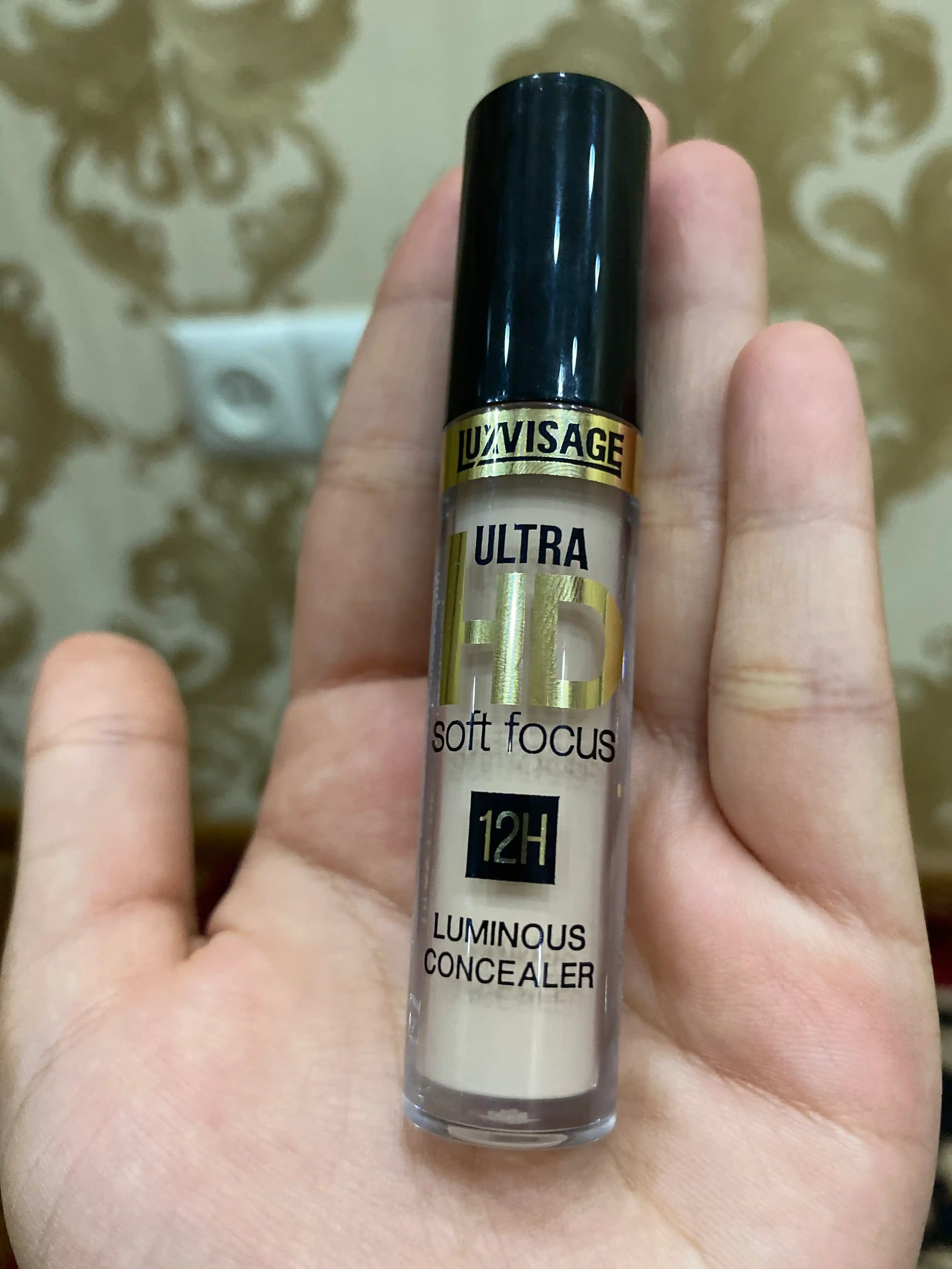 Консилер ULTRA HD soft focus 12H, светоотражающий, LUXVISAGE, 3.7 г