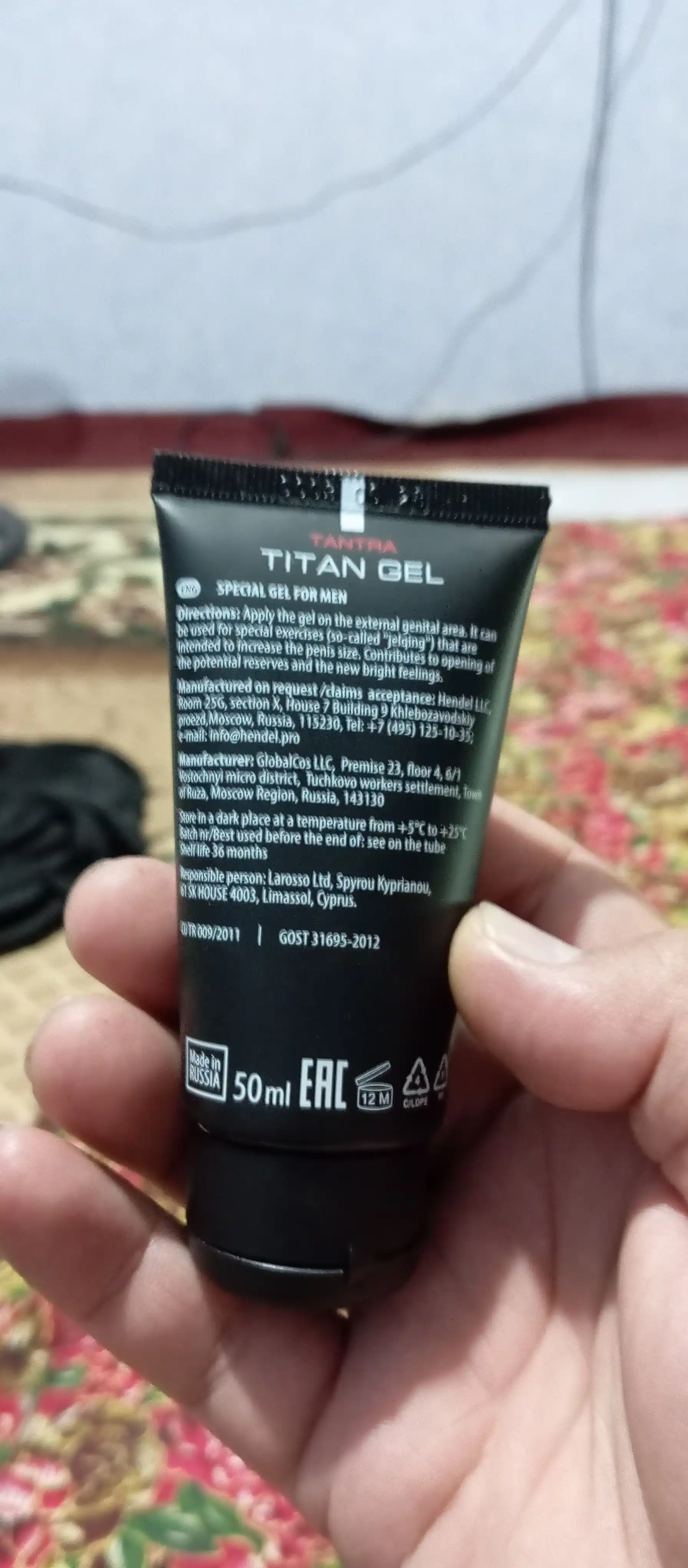 Namlovchi krem-gel Titan-gel