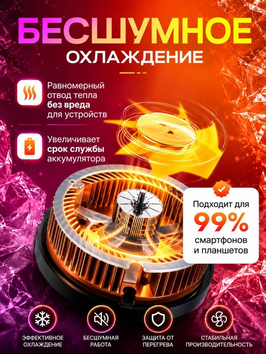 Memo CX07 RGB magnitli sovutgich telefon va planshetlar uchun Memo CX07 -5/-10