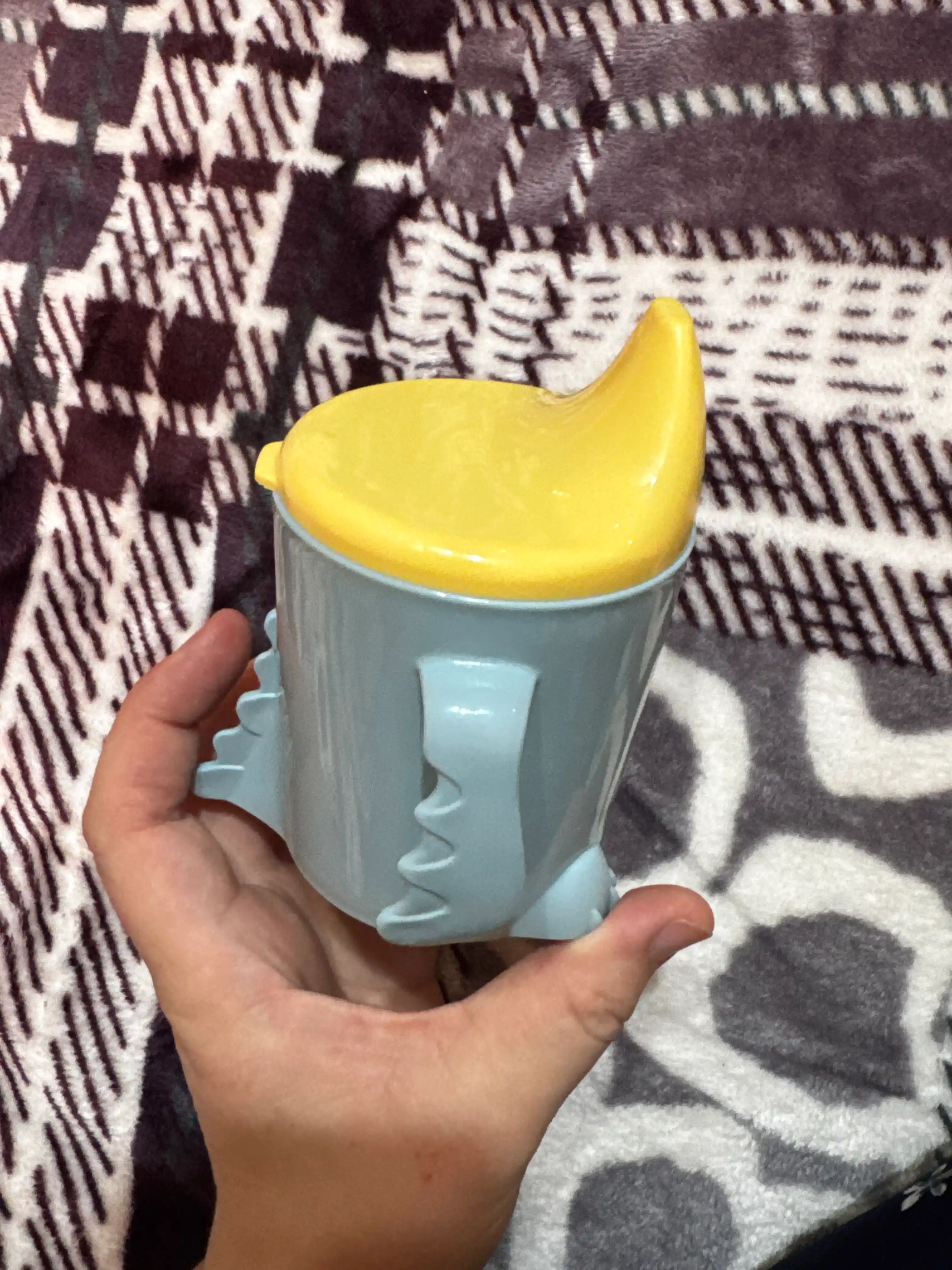 Поильник детский с ручками, твердый носик Plast Team Me Hello, Dino, 270 мл