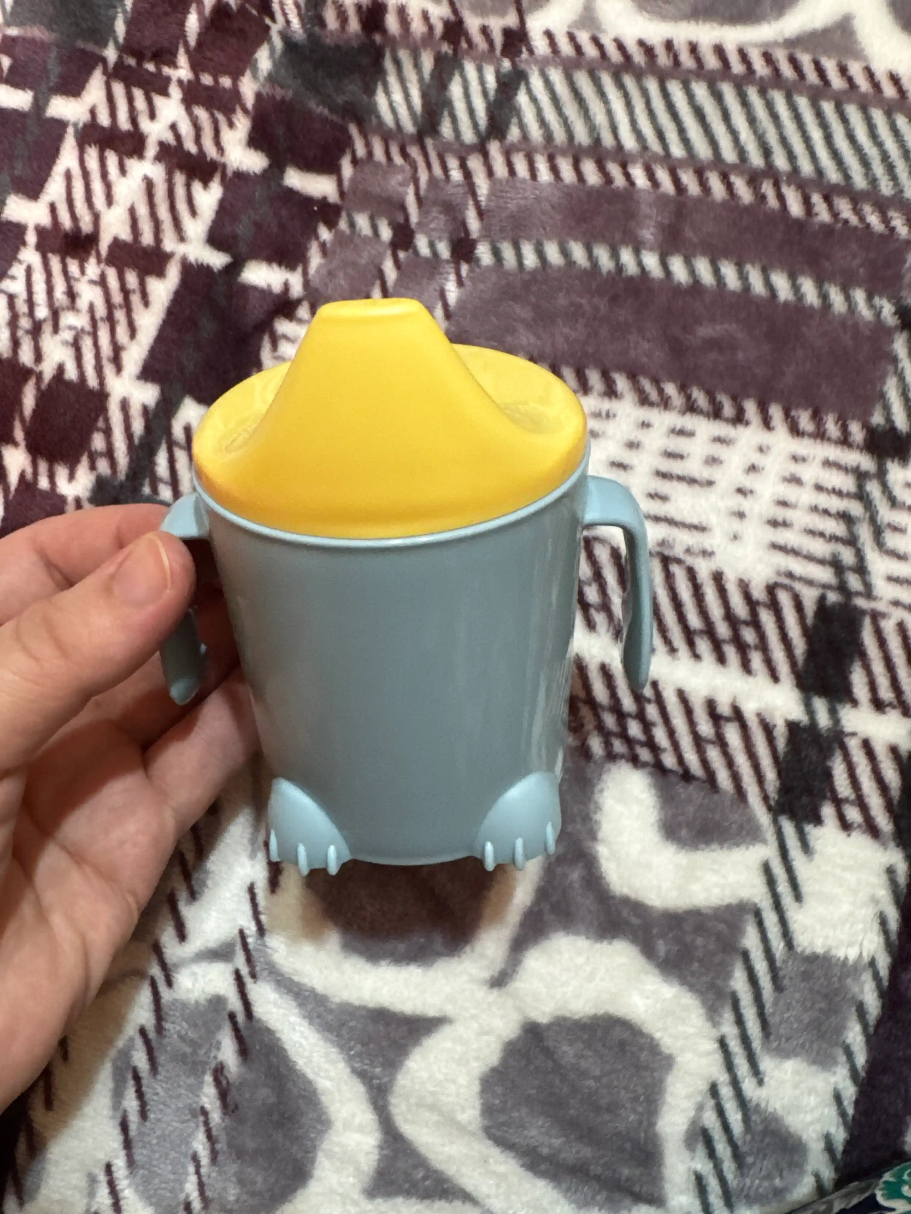 Поильник детский с ручками, твердый носик Plast Team Me Hello, Dino, 270 мл