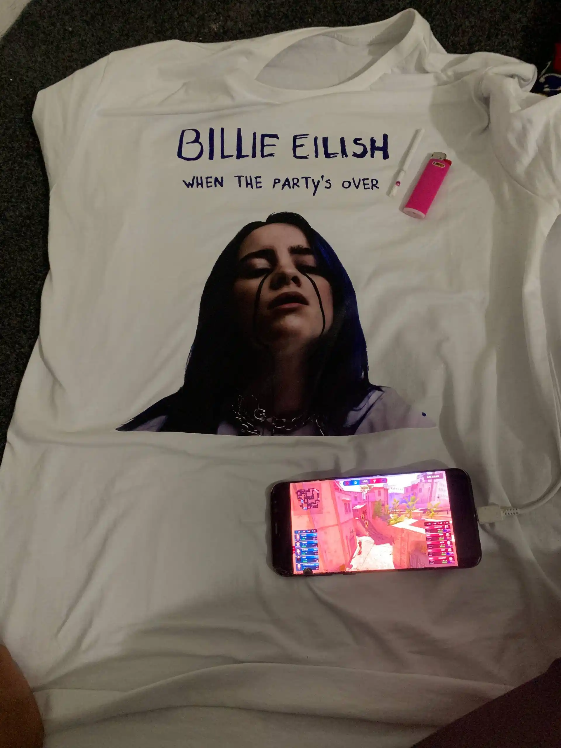 Erkaklar va ayollar uchun BILLIE EILLISH futbolkasi, bahor va yoz mavsumi uchun