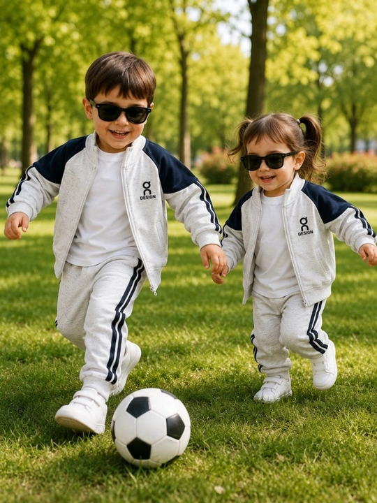 O‘g‘il bolalar sport kostyumi, zamokli kofta va shim, kundalik trikotaj komplekt