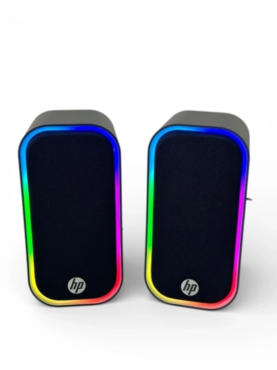 HP DHE-6004C USB Multimedia Dinamiklari, RGB Yoritishli Stereo Kompyuter Karnaylari