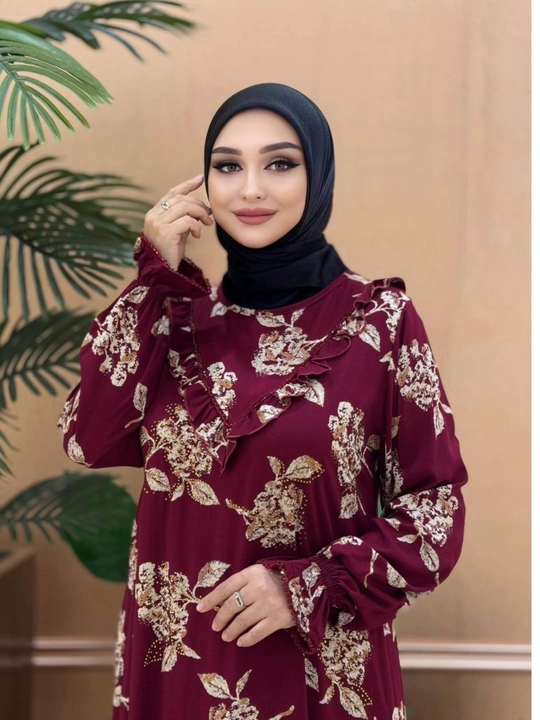 Ayollar uchun zamonaviy Abaya – nafis, qulay va keng fason, 52–60 O'lcham