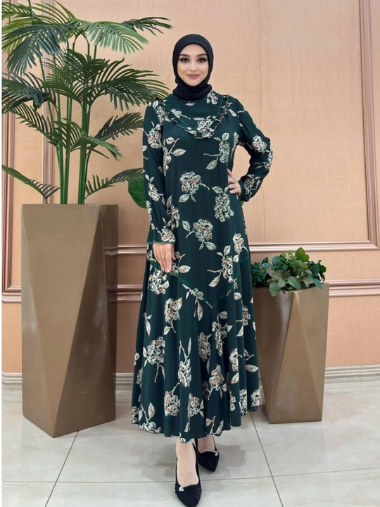 Ayollar uchun zamonaviy Abaya – nafis, qulay va keng fason, 52–60 O'lcham