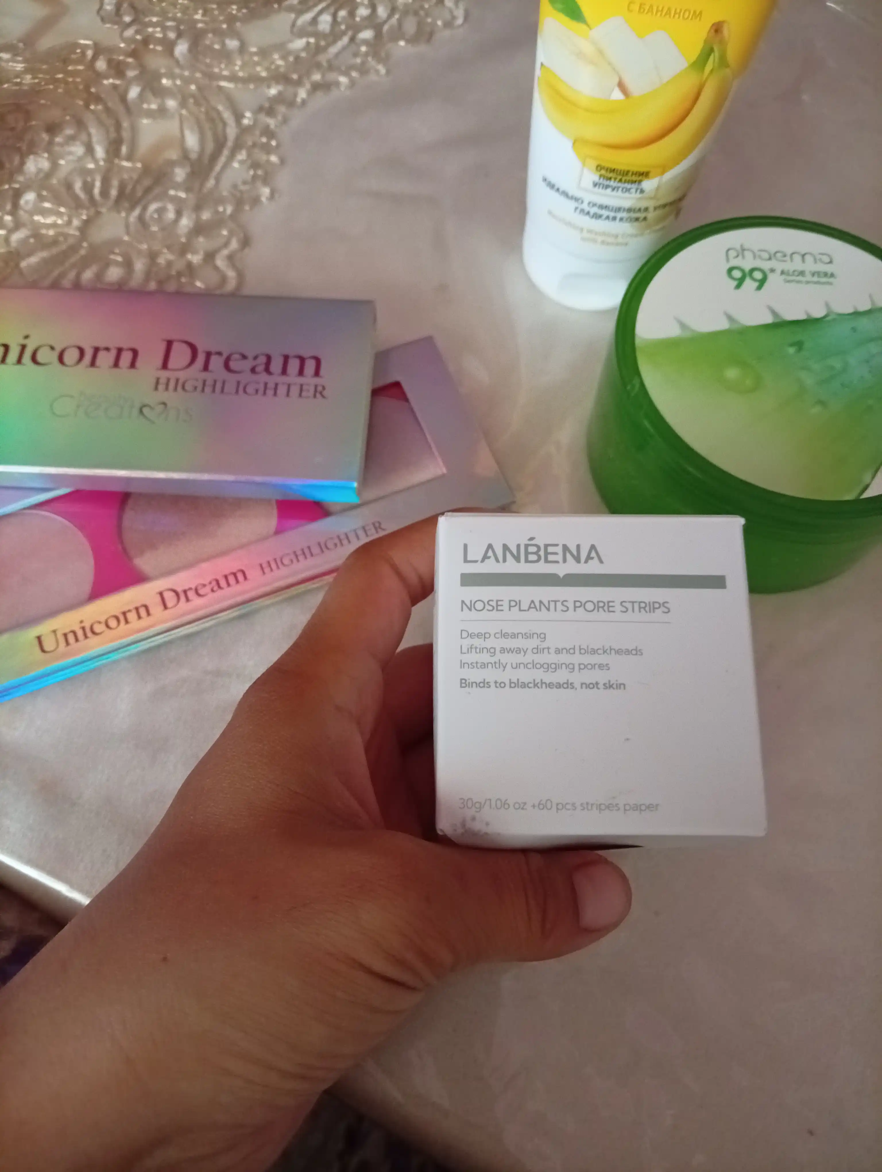 Маска от черных точек и прыщей Lanbena, +60 стикеров, крем для лица, носа, очищает акне, 30 г