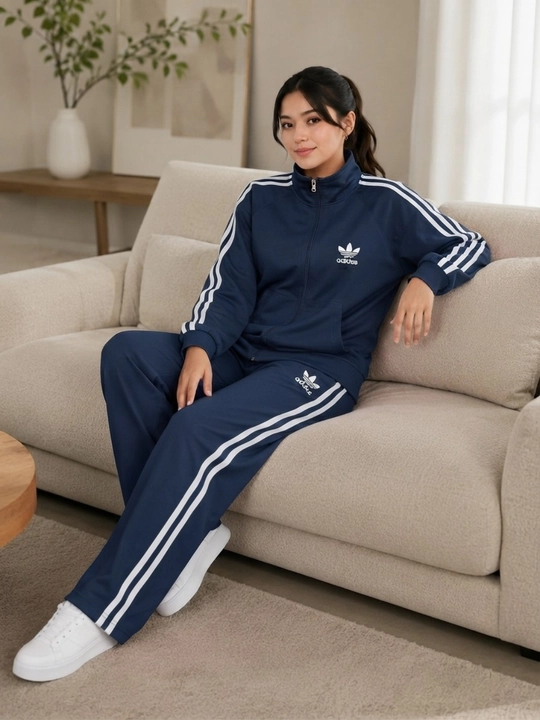 Ayollar sport kostyumi, 2 ip trikotaj, kundalik kostyum, standart 46–50