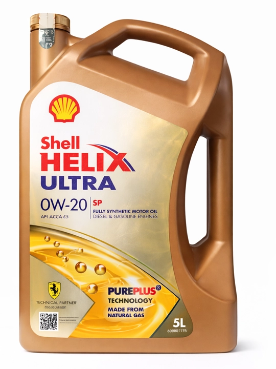 Motor moyi Shell Helix Ultra 0W-20 SP, 5 L, Germaniya