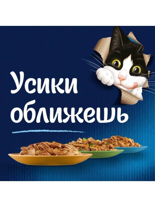 Felix Аппетитные кусочки влажный корм для кошек, ягнёнок в желе, 75 гр 26 шт