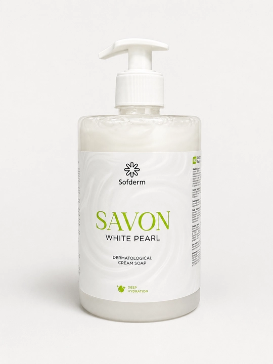 Sofderm Savon White Pearl Deep Hydration krem sovun, 500 g, dispenserli