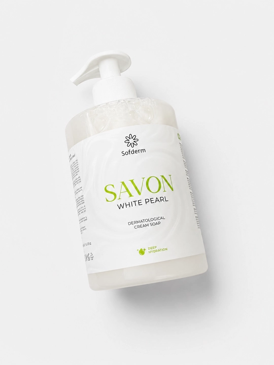 Sofderm Savon White Pearl Deep Hydration krem sovun, 500 g, dispenserli