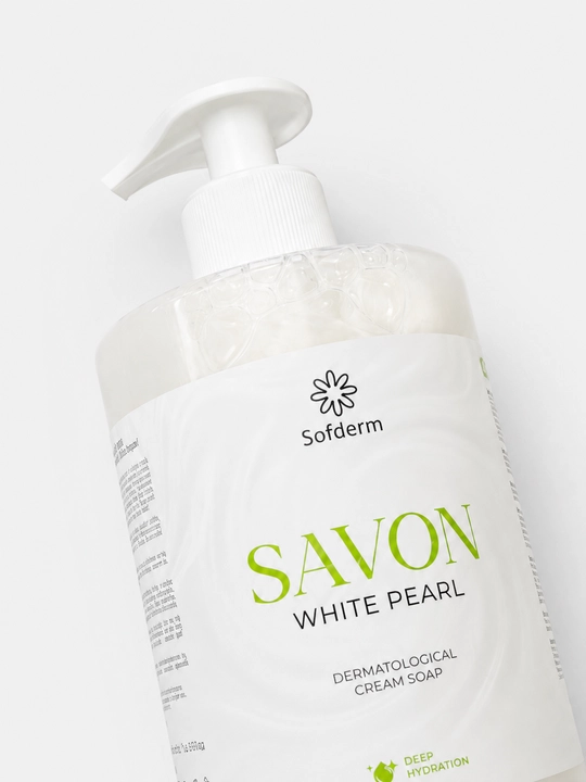 Sofderm Savon White Pearl Deep Hydration krem sovun, 500 g, dispenserli