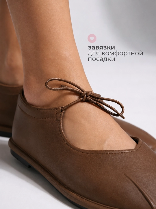 Женские осенние балетки, квадратный носок, мягкая стелька, эко-кожа, легкие, удобные