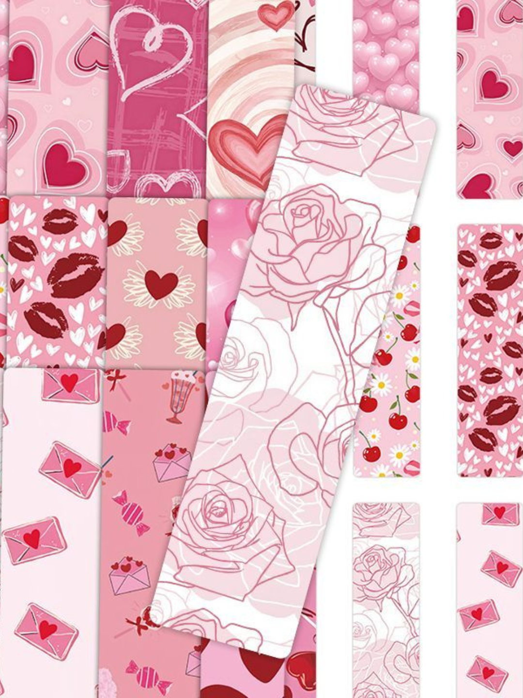 Картонные закладки для книг bookmark набор из 6 штук, разные дизайны, случайный выбор