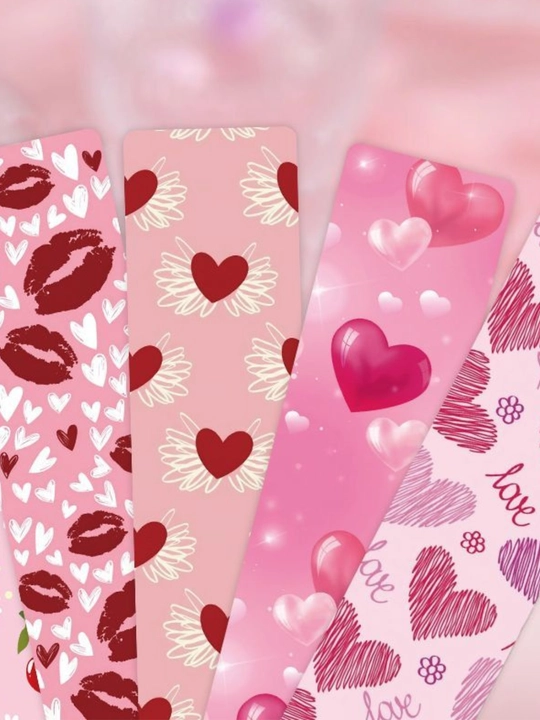 Картонные закладки для книг bookmark набор из 6 штук, разные дизайны, случайный выбор
