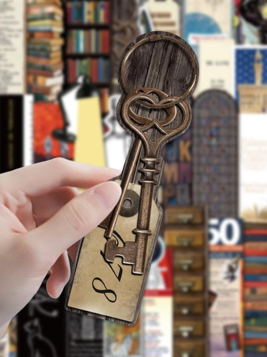 Картонные закладки для книг bookmark набор из 6 штук, разные дизайны, случайный выбор