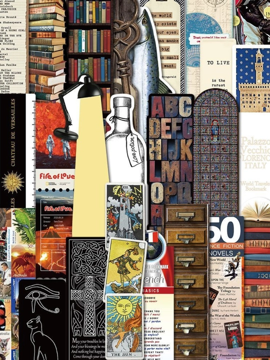 Zakladkalar, bookmark, xatchop, 6 dona to‘plam, turli dizaynlarda, tasodifiy tanlanadi - 