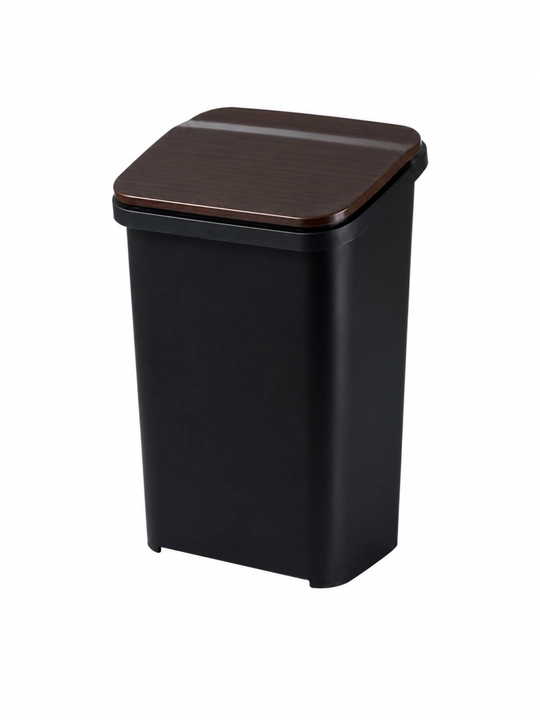 Oyoqli axlat qutisi, 16 litr, qopqoqli urna, plastik chiqindi chelagi, 29×24×55 sm
