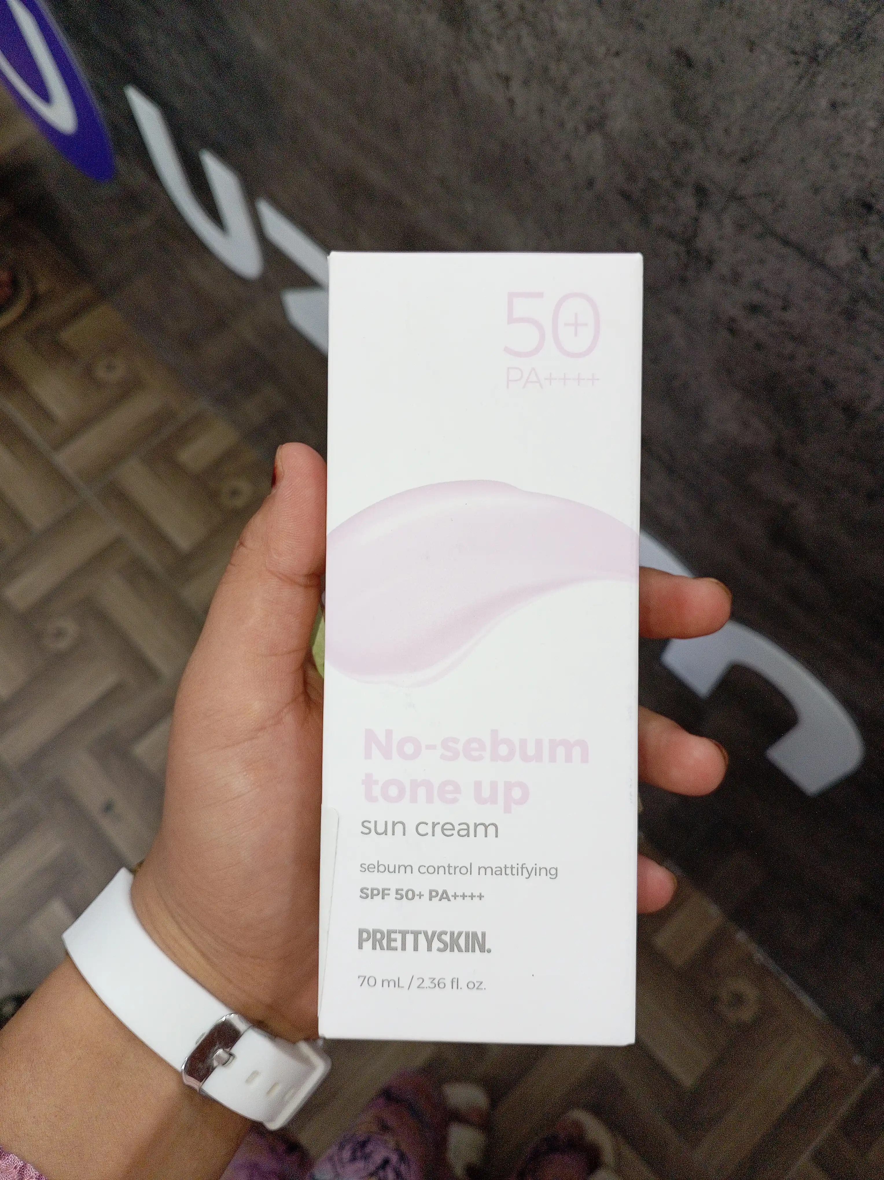 SPF50 + quyoshdan himoya qiluvchi yuz kremi, koreys rangini yo'qotmaydi, PrettySkin, 70ml