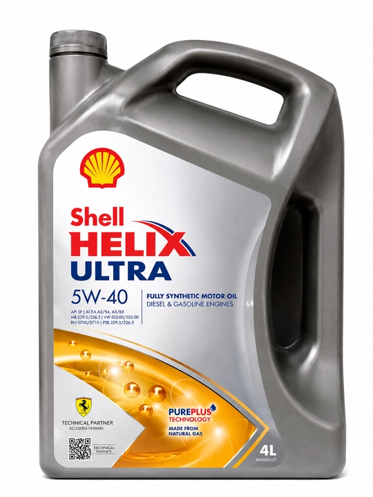 Motor moyi Shell Helix Ultra, 4 L, Germaniya