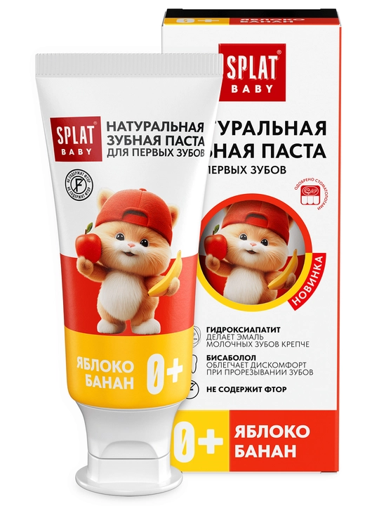 Splat Baby tish pastasi, olma-banan, 40 ml