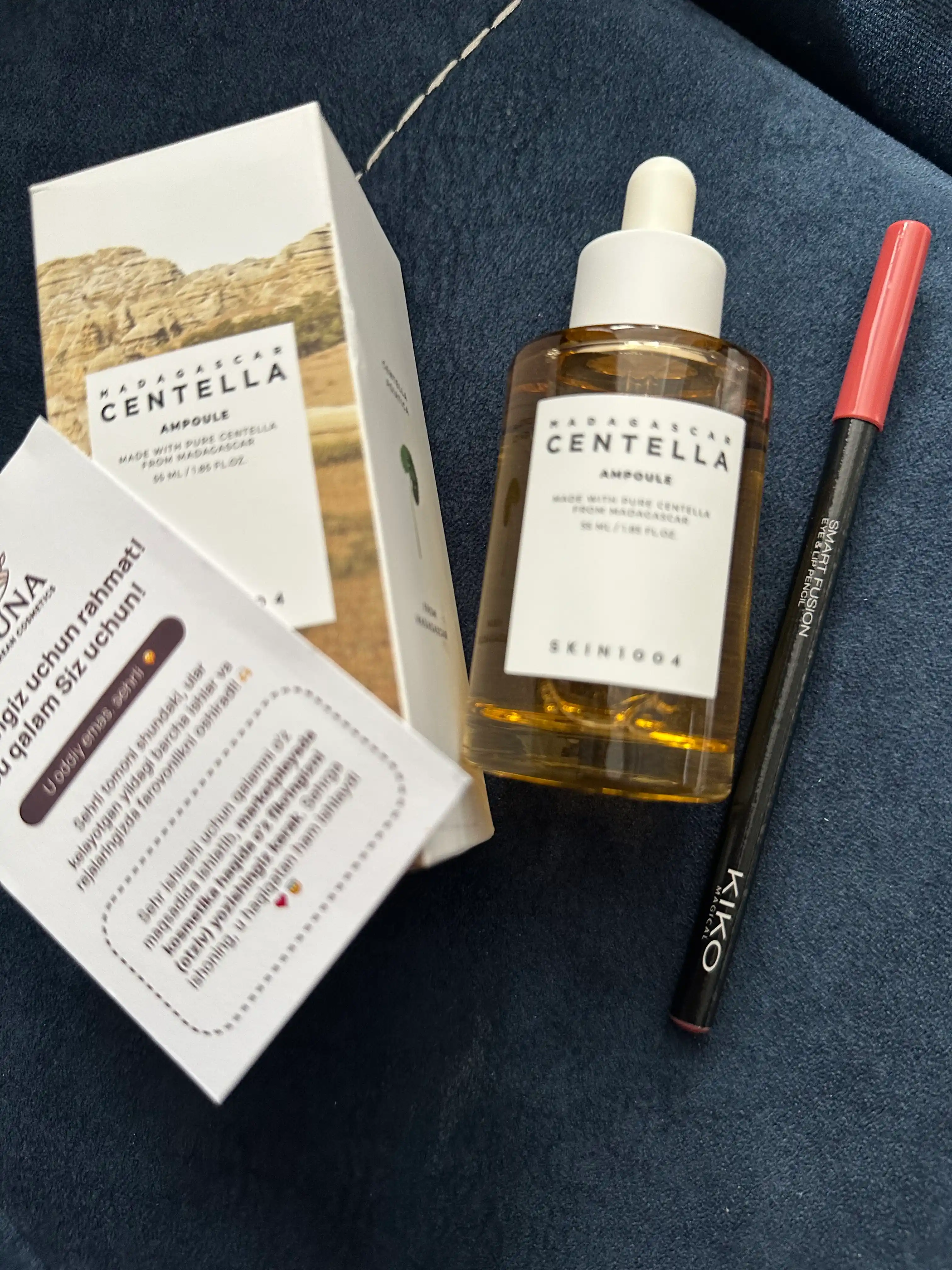 Madagaskar sentellali tinchlantiruvchi ampulali zardob Centella Ampoule Skin1004, 55 ml