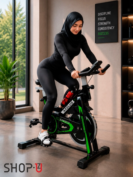 Velotrenajor Spin Bike AX06 / AX07, remenli uzatma, LCD displey, 120–150 kg gacha