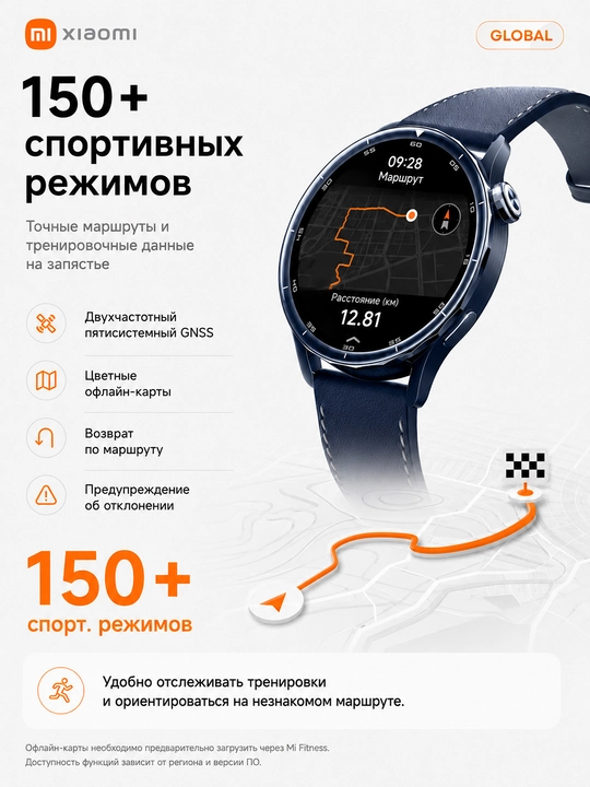 Aqlli soat  Xiaomi Watch S5 46 mm,AMOLED-displeyli 1.48", 21 kungacha ishlaydi, NFC,Global