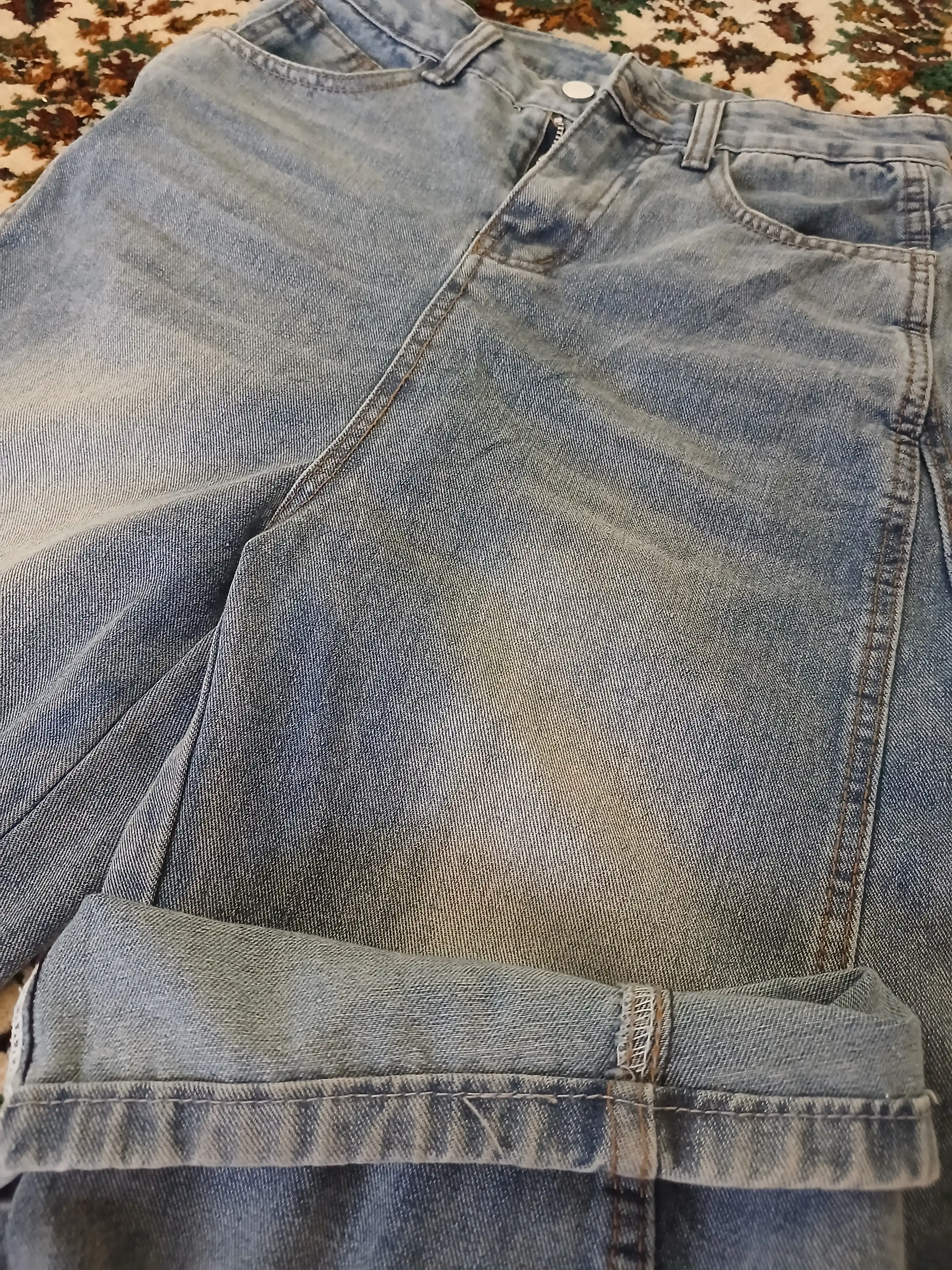 Ayollar uchun keng jinsi shimlar, erkaklar uchun BAGGY jinsi Y2K uslubida,bo‘sh,keng,S-3XL