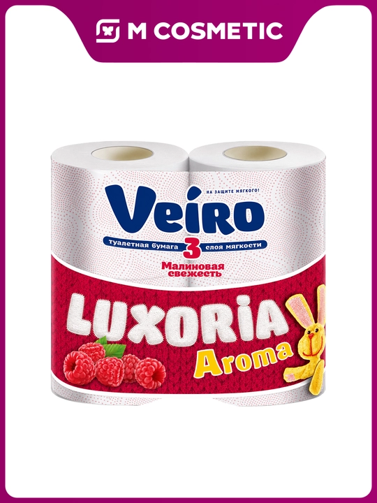 Veiro Luxoria Aroma Туалетная бумага, 3 слоя, 4 рулона - 