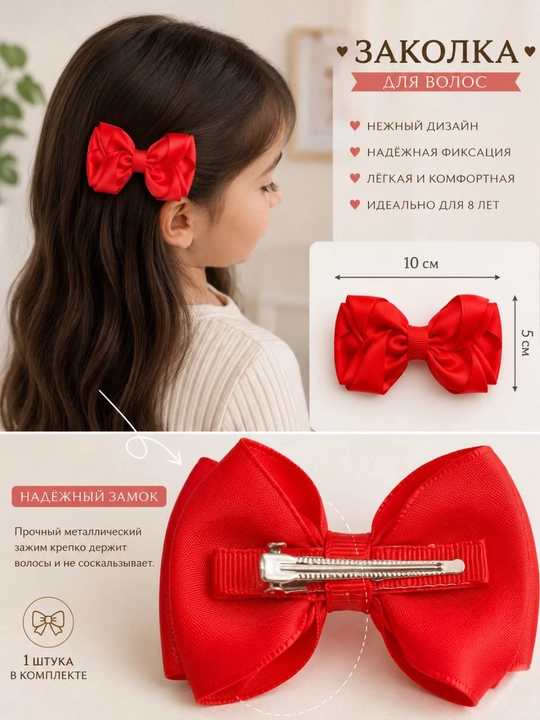 Набор заколок для волос 2 шт, стильные аксессуары для девочек hair clip