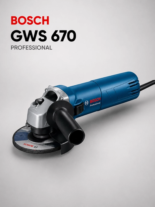 Burchak shlifmashinasi Bosch GWS 670 Professional - 