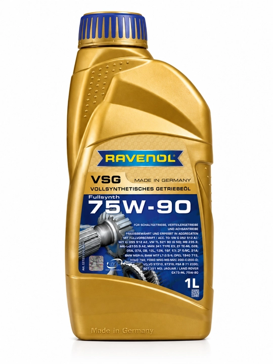Transmissiya moyi RAVENOL VSG 75W-90 GL-5 Full Synthetic 1L