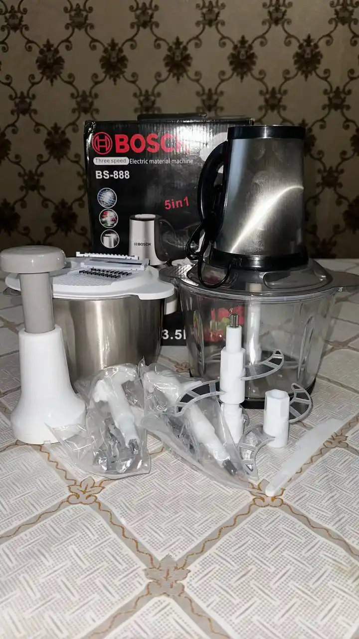 Чоппер-измельчитель, 5 в 1, электрический, миксер, мясорубка, терка, чоппер, блендер