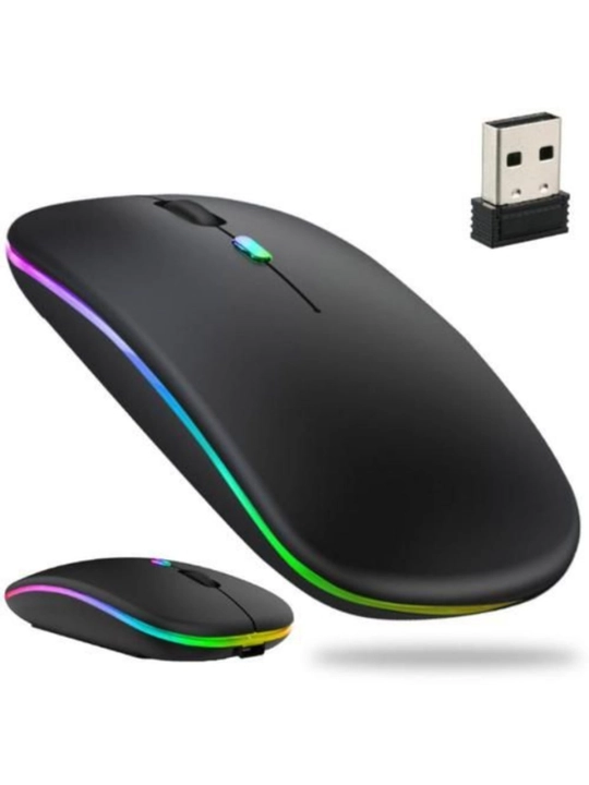 W10 HP simsiz kompyuter sichqonchasi, shovqinsiz, RGB, Bluetooth