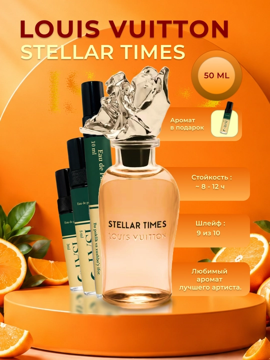 Erkaklar va ayollar uchun parfyumlangan suv Louis Vuitton Stellar Times 50/30/10/5/3 ml - 