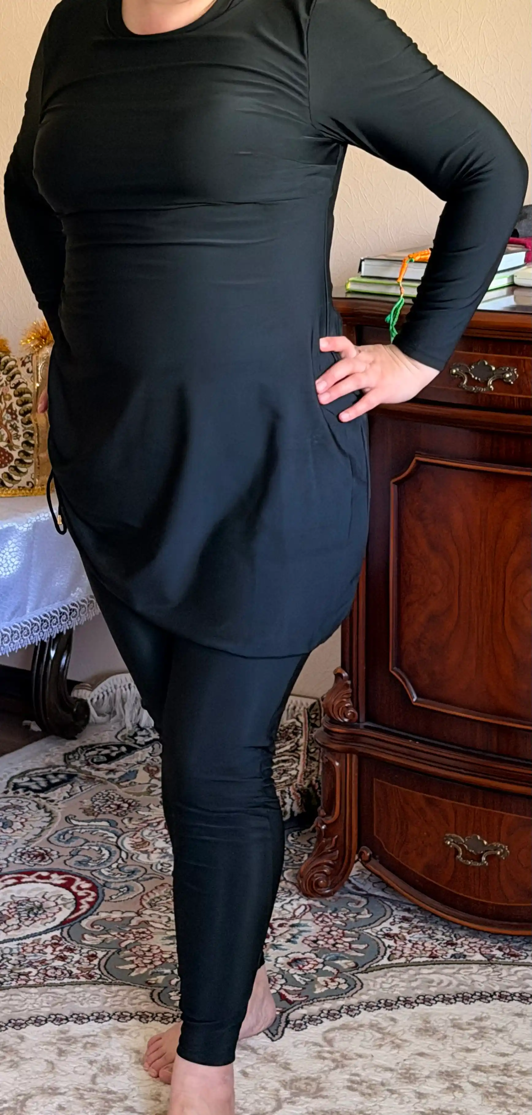 Kupalnik ayollar uchun burkini Kioko, yopiq musulmon kupalnik