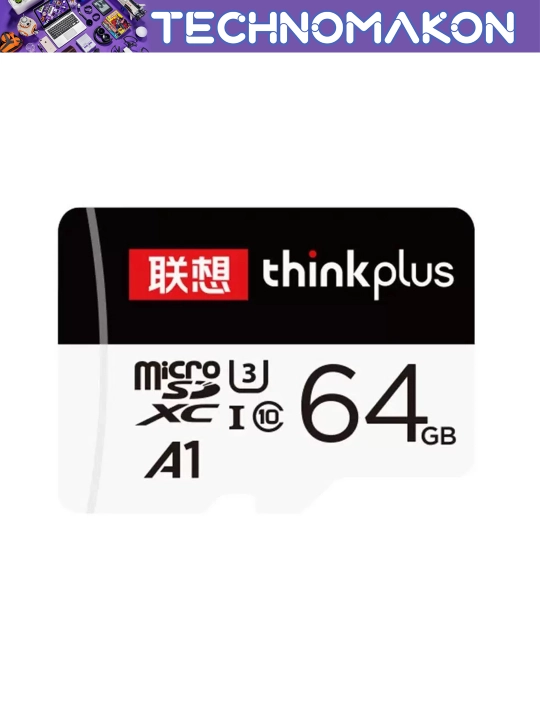 Карта памяти Lenovo Thinkplus, 16 / 32 / 64 / 128 / 256 GB, 100 Mb/s, Micro SD