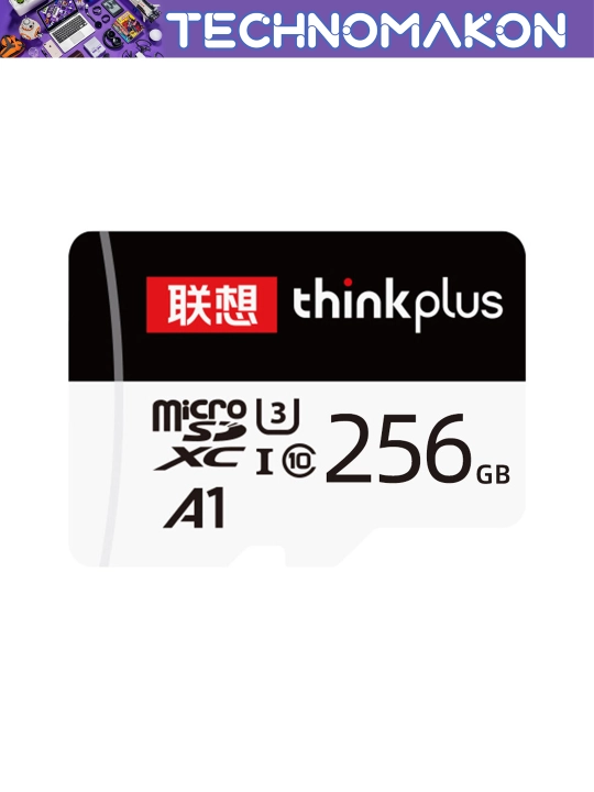 Карта памяти Lenovo Thinkplus, 16 / 32 / 64 / 128 / 256 GB, 100 Mb/s, Micro SD