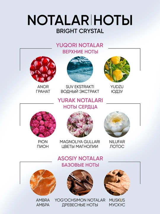 Парфюмерная вода для женщин Bright Crystal Versace, 120 мл