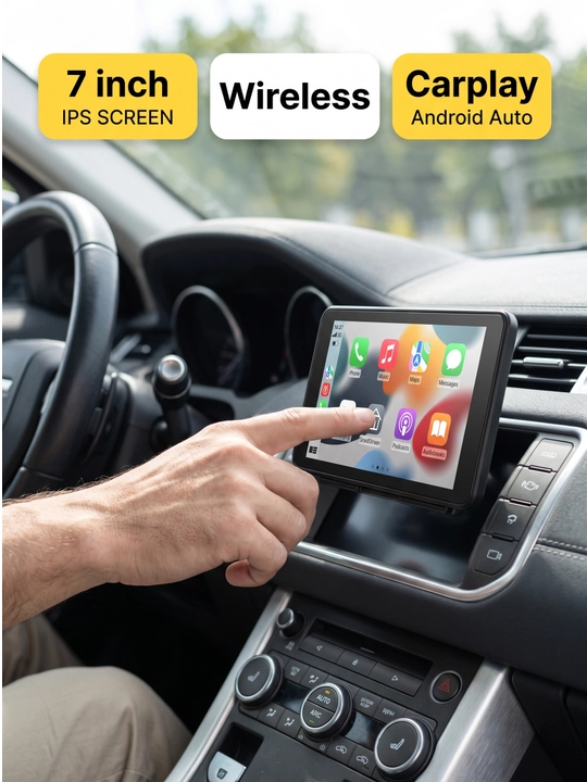 4K avtomobil videoregistratori, 10.26" ekran, GPS, Apple CarPlay va Android Auto