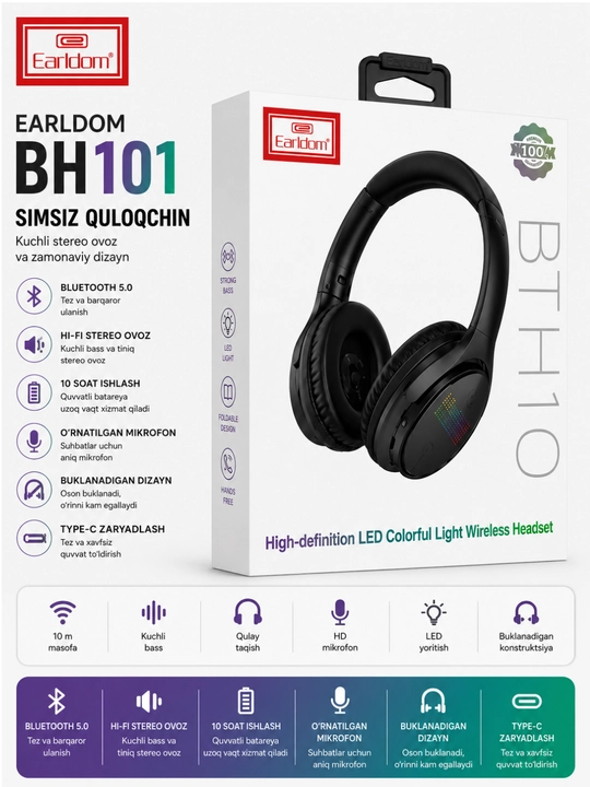 Наушники EARLDOM BH101 - 