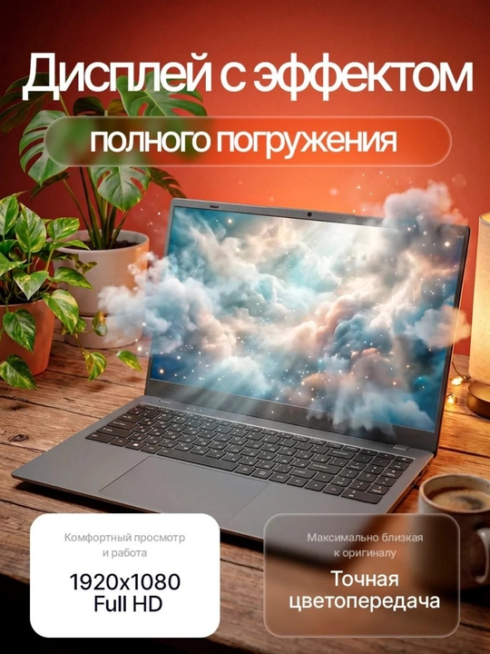 Noutbuk HELPER ekran 14.1 ofis, uy, o‘qish va ish uchun, Windows o‘rnatilgan