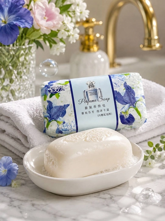 Perfume Soap xushbo‘y pardoz-andoz sovuni,qo‘l, yuz va tana uchun, 2 ta xushbo‘y hidga ega - 