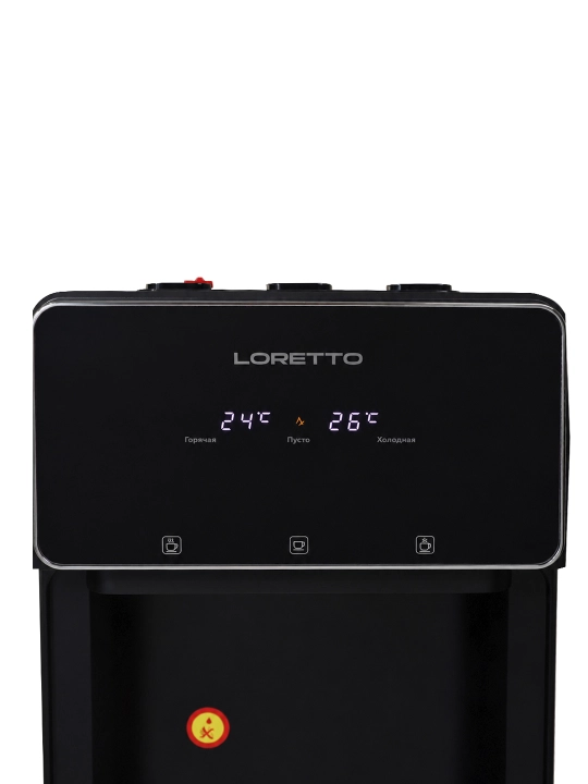Кулер для воды LORETTO LD-211BL, компрессорное (фреоновое) охлаждение, горячая и холодная