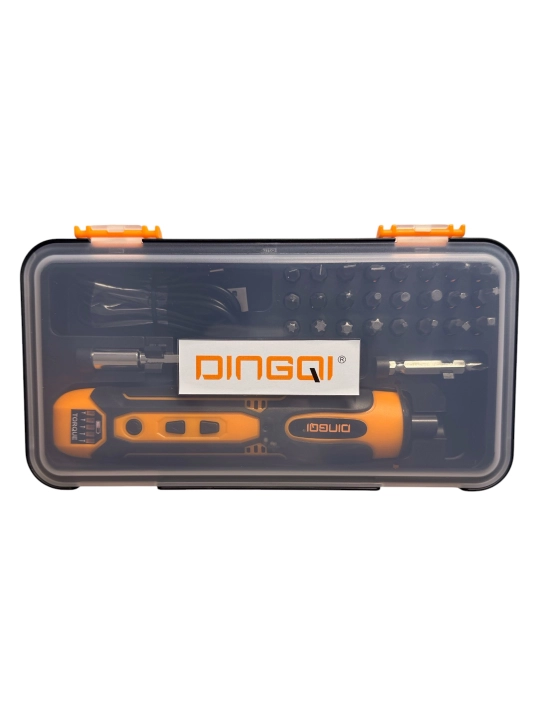 DINGQI JE01828 3.6V akkumulyatorli otvyortka, 300 ayl/min,28 ta bit to‘plami, USB Type-C